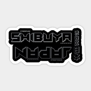 Doc Labs - Shibuya(渋谷区), Japan(日本) / Cyberpunk - 2 - (Grey) Sticker